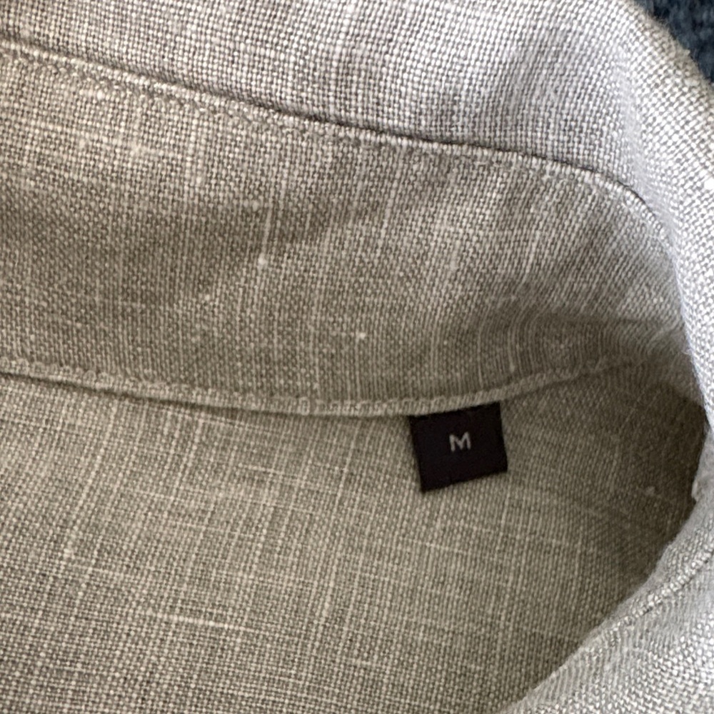 Men's Beige Button-Down Shirt by B - Picture 5 of 8